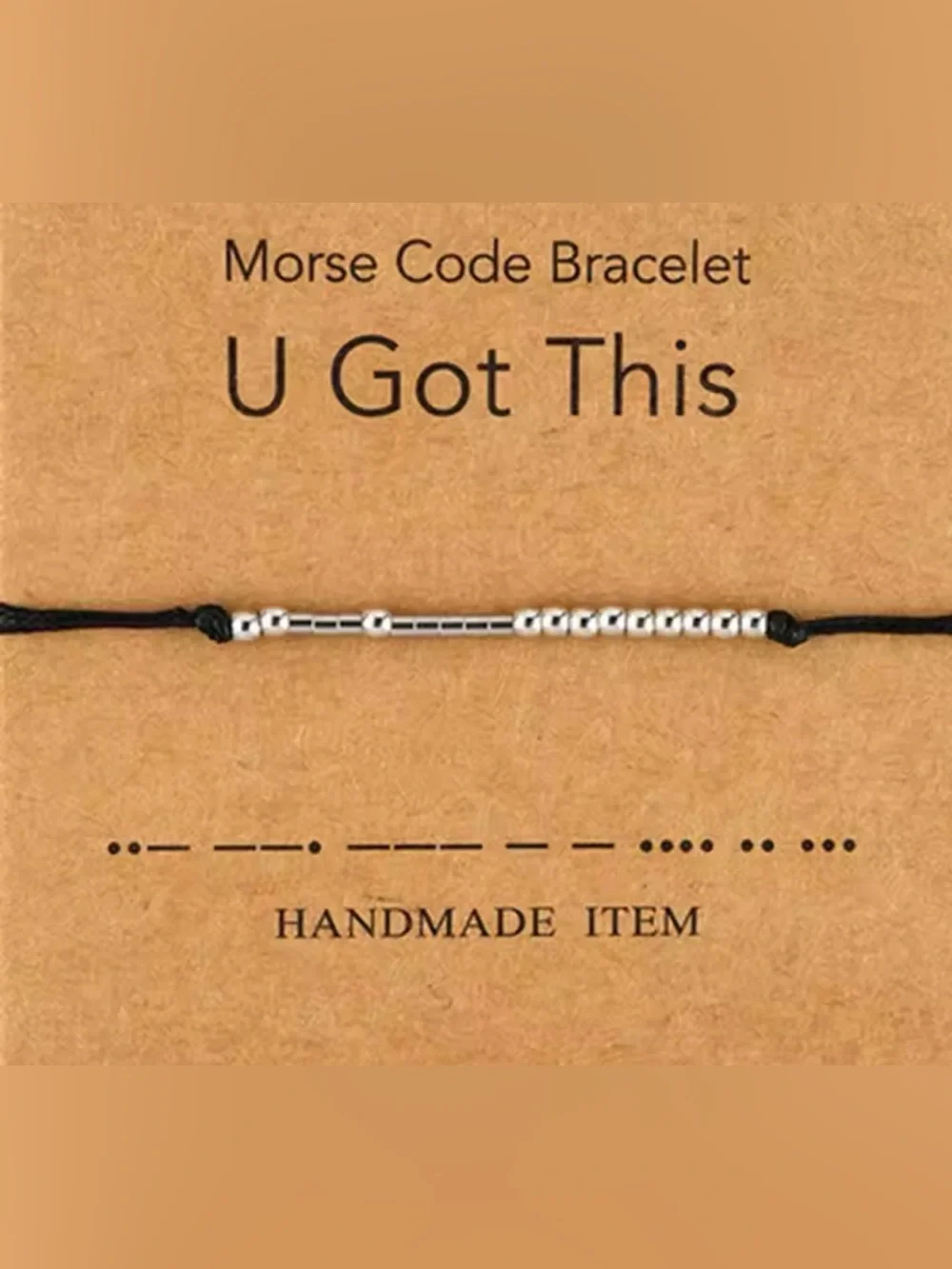 NWT Handmade Morse Code Bracelet